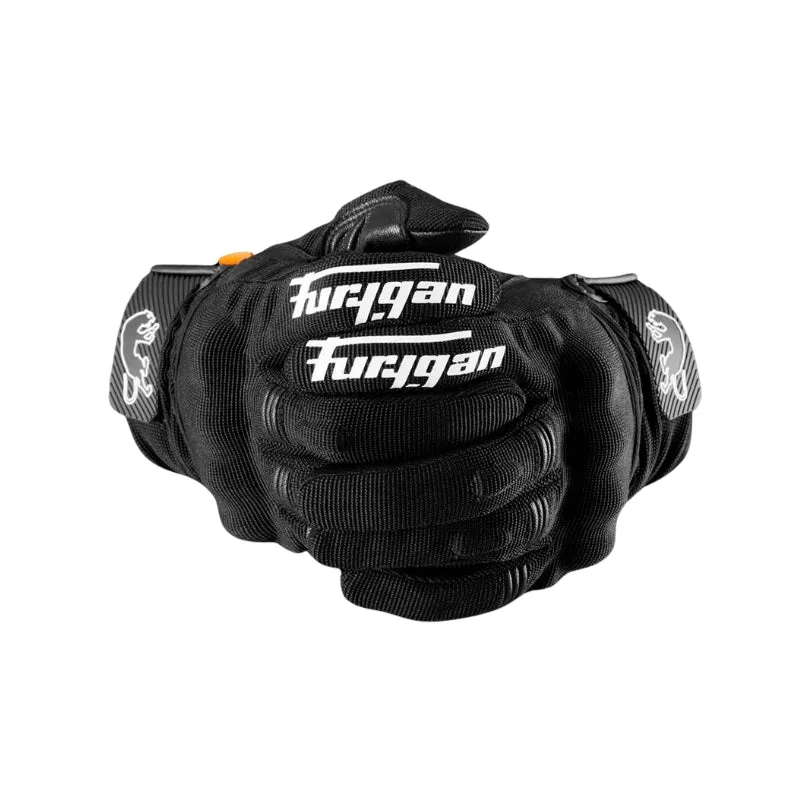 Gants moto été homme - Jet D3O® Evo Noir et Blanc