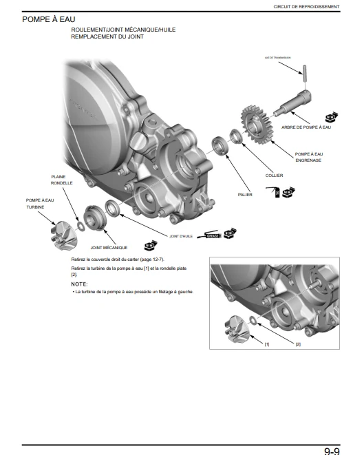 Manuel d'atelier Honda CRF 250 2025 français