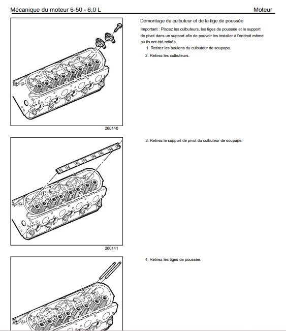 manuel d'atelier Chevrolet Cadillac moteur LQ6 LQ9 français