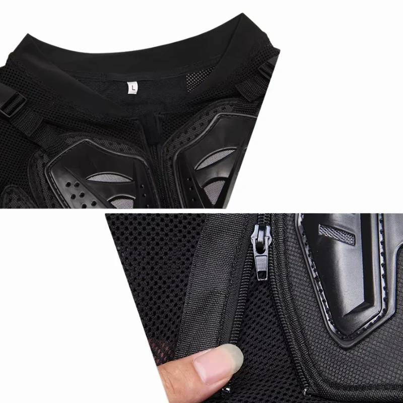 Gilet Pare pierre motocross noir