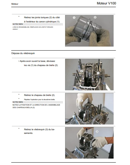 Manuel d'atelier Moto Guzzi V100 2022 français