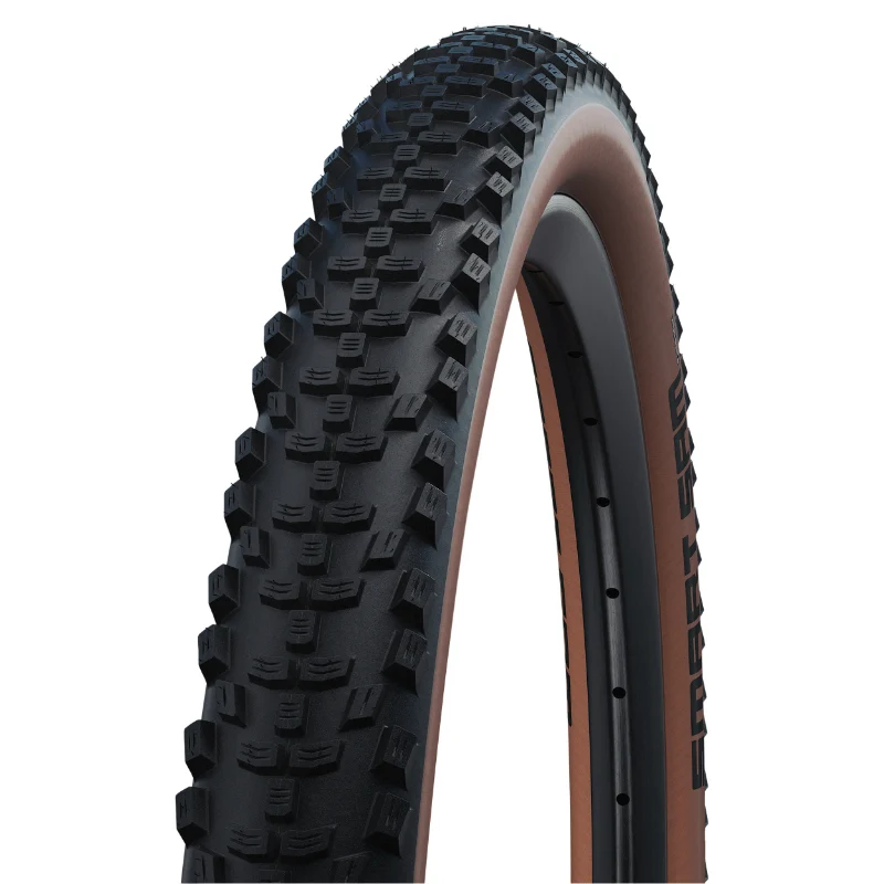 Pneu VTT 27.5 X 2.35 Schwalbe Smart Sam Addix Performance Noir Flanc Bronze Tr (60-584) Compatible VAE