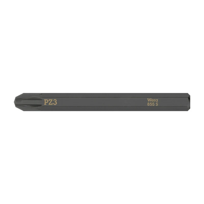 Embouts-Lames Interchangeables De Tournevis A Frapper Wera 855 S 1-4 Cruciforme Pozidriv Pz3 L 70 mm (Vendu A L'Unite)) -Marque Allemande Pour Les Ateliers-