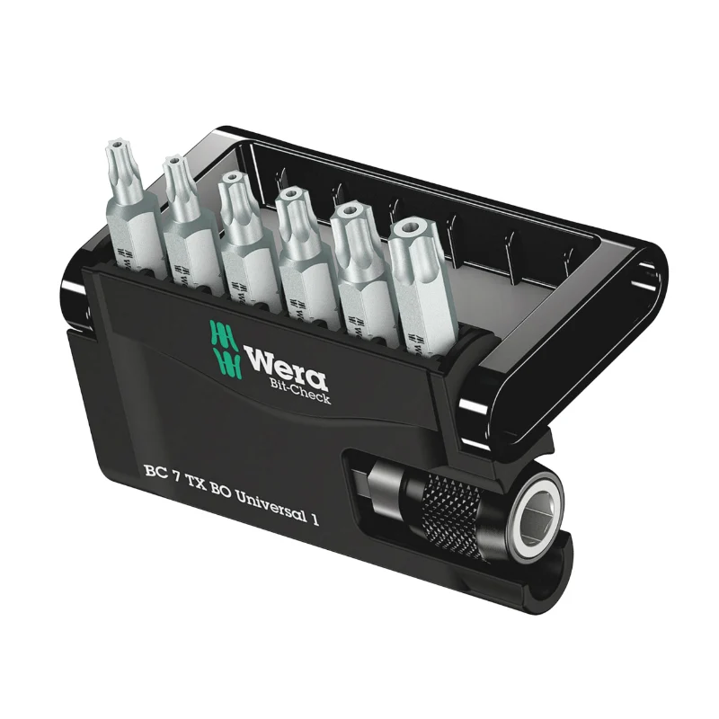 Coffret D'Embout Wera Bit Check 7 Torx Tx Bo 1-4 (Set 7 Pieces) -Marque Allemande Pour Les Ateliers-