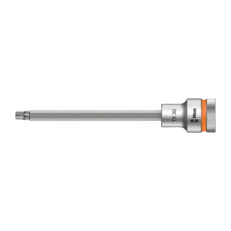 Douille Torx Wera 8767 Hf Zyklop 1-2 T30 Longueur 140 mm (Vendu A L'Unite) -Marque Allemande Pour Les Ateliers-