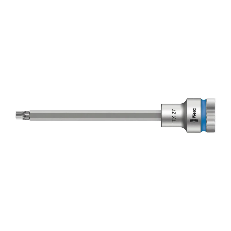 Douille Torx Wera 8767 Hf Zyklop 1-2 T27 Longueur 140 mm (Vendu A L'Unite) -Marque Allemande Pour Les Ateliers-