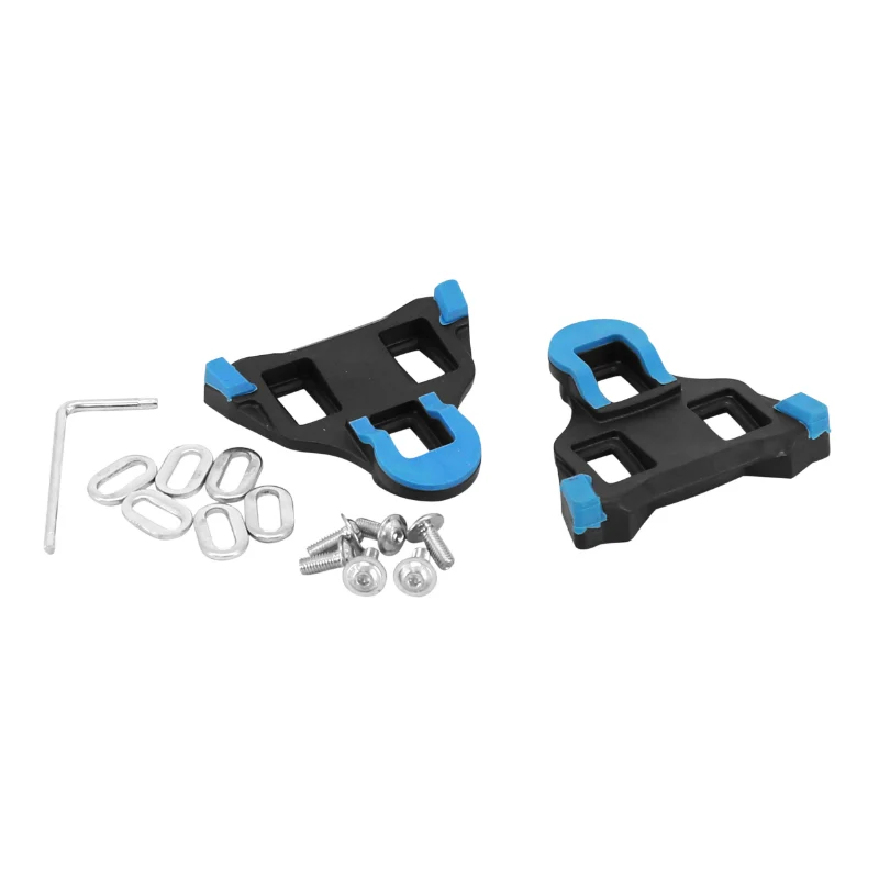 Cale Pédale P2R Compatible Shimano Route SPD-Sl Mobile 2° Noir-Bleu (Paire)