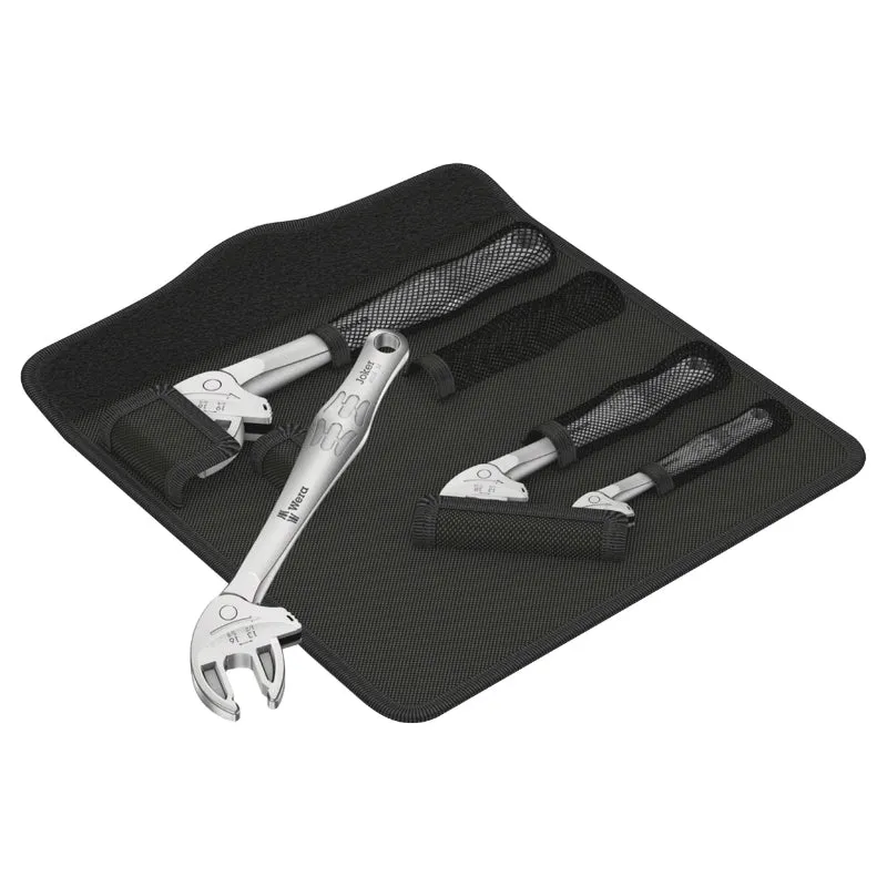 Clé A Fourche Auto-Ajustable Wera 6004 Joker Metrique Et Imperial (Pouces) Diam 7 A 19 mm Ou 1-4 A 3-4 " (Set 4 Pieces) -Marque Allemande Pour Les Ateliers-