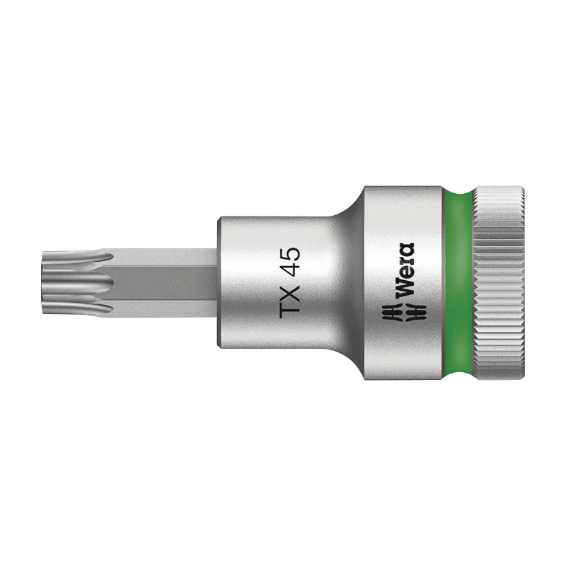 Douille Torx Wera 8767 Hf Zyklop 1-2 T45 Longueur 60 mm (Vendu A L'Unite) -Marque Allemande Pour Les Ateliers-
