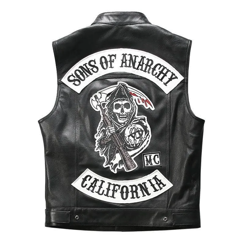 Gilet cuir biker - Sons of anarchy