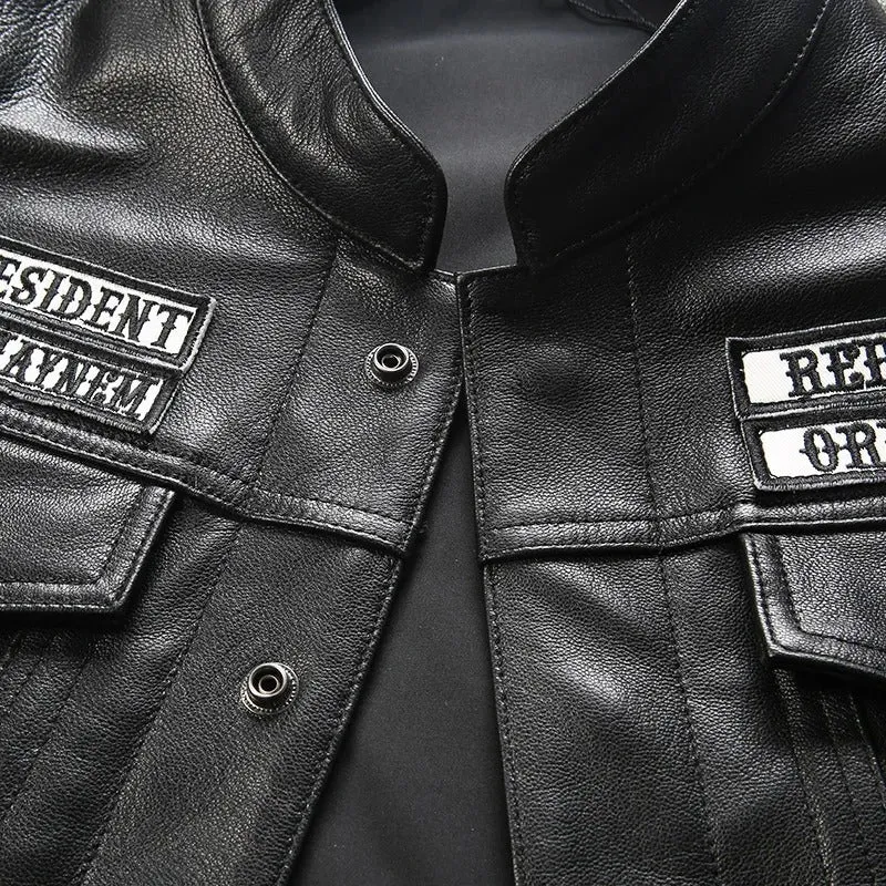Gilet cuir biker - Sons of anarchy