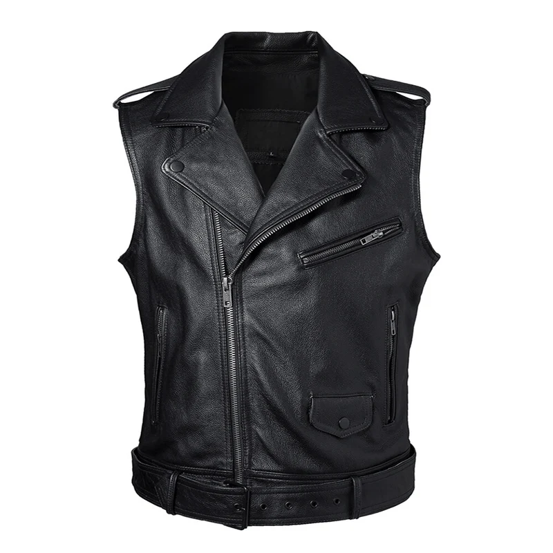 Gilet cuir biker - Thorir