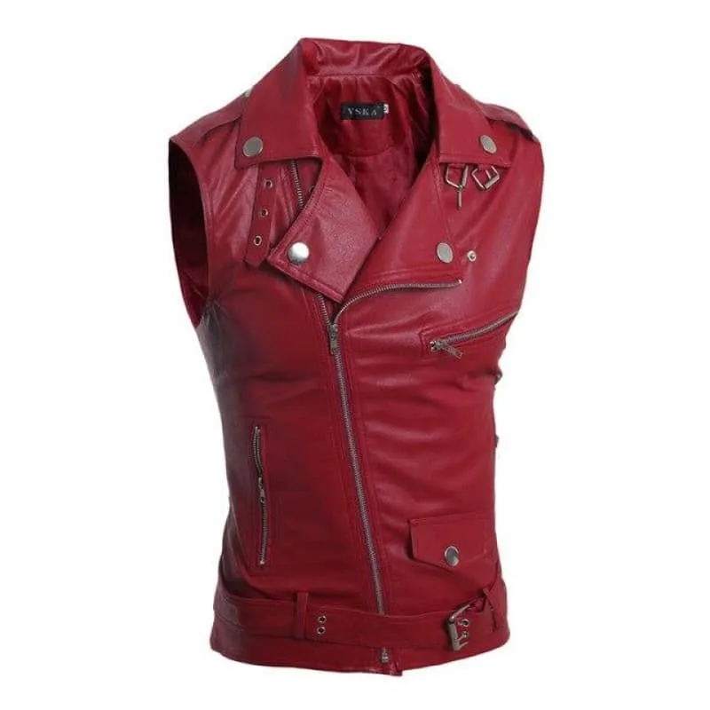 Gilet biker en cuir - Koll