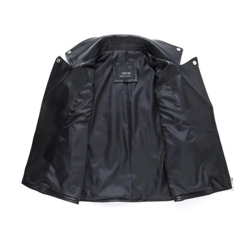 Gilet en cuir pour femme