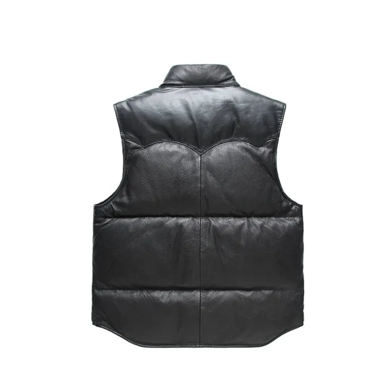 Gilet biker en cuir - Hrapp