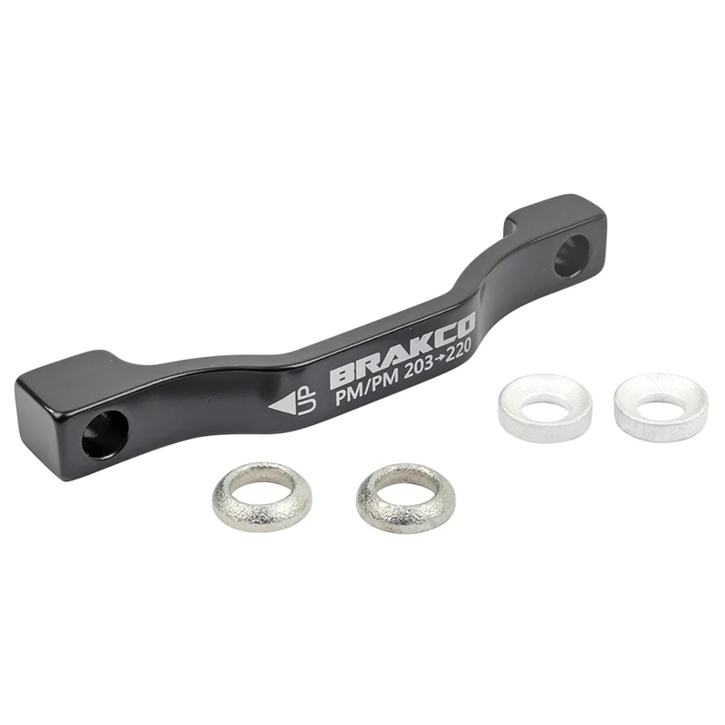 Adaptateur - Rehausse Frein A Disque VTT Post-Mount Avant - Arrière Brakco Étrier 203 mm Pour Disque 220 mm