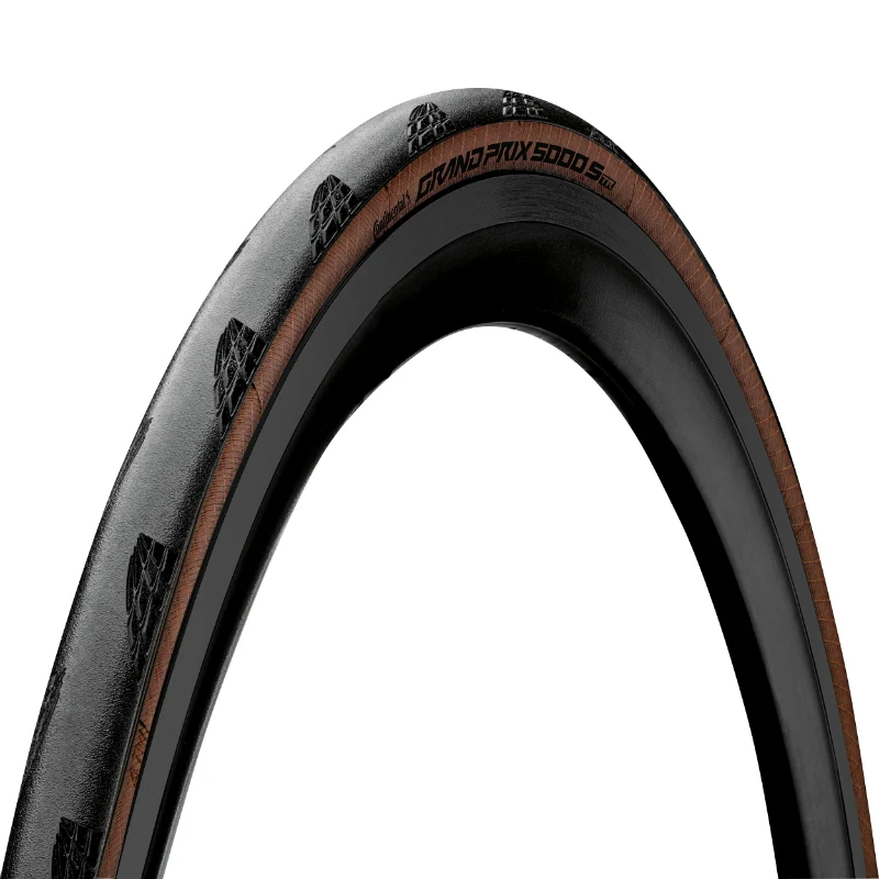 Pneu Route 700 X 32 Continental Grand Prix 5000S Noir Flanc Marron Tubeless Ready Ts (32-622) -Gp5000 Str-
