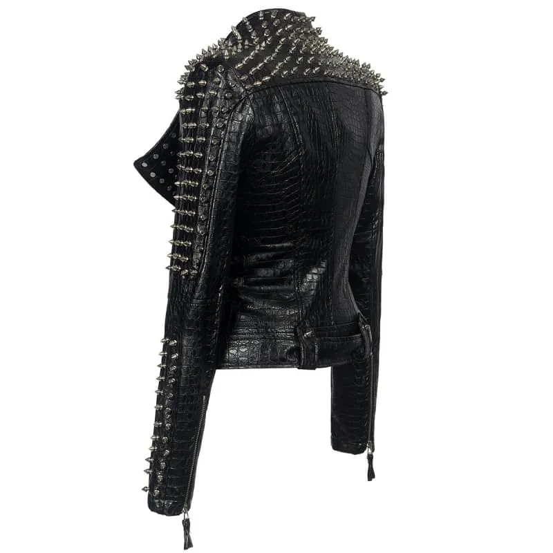 Veste biker femme - Perfecto clouté