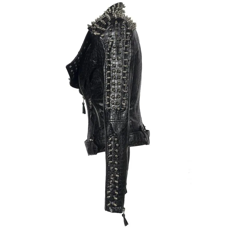 Veste biker femme - Perfecto clouté