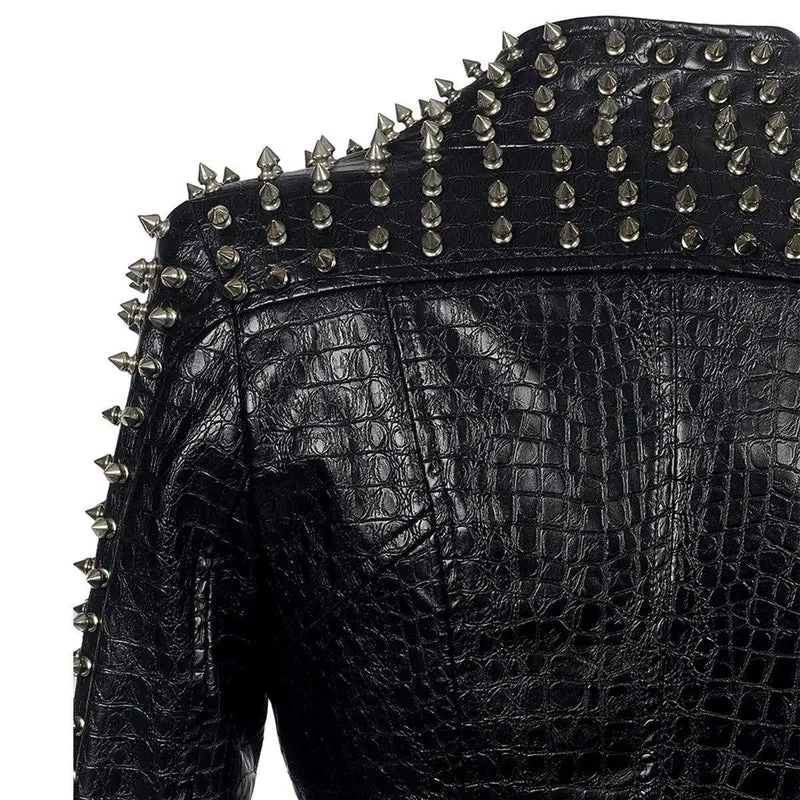 Veste biker femme - Perfecto clouté