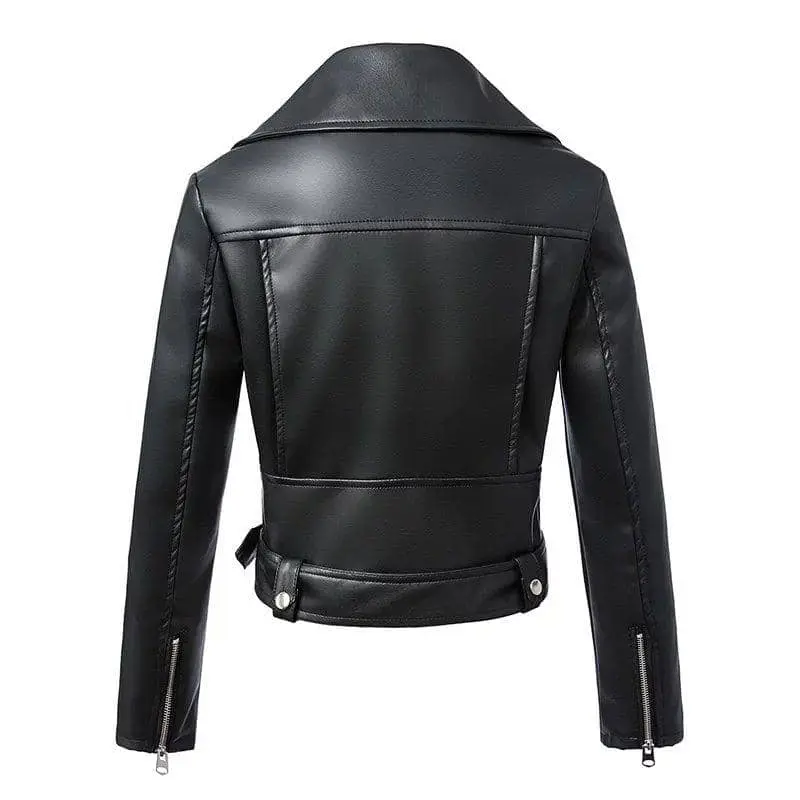 Veste biker femme - Perfecto noir