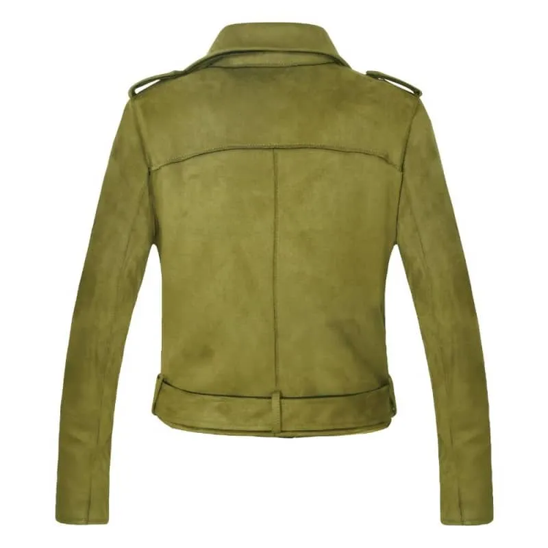 Veste biker femme - Kaki