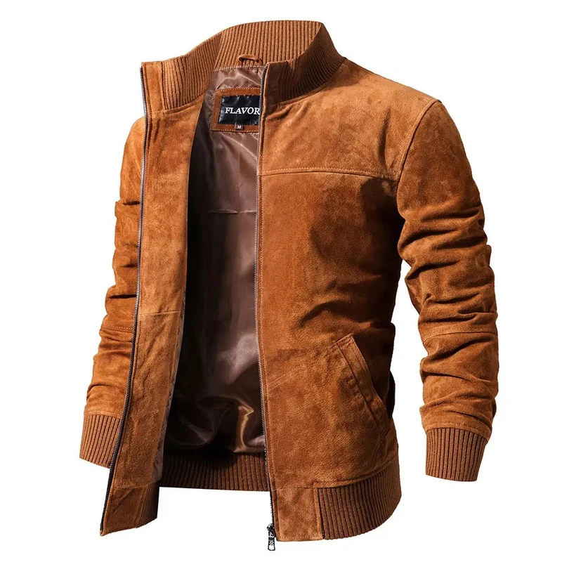 Veste biker homme - Suédé