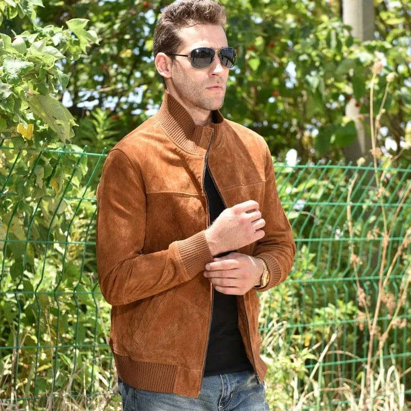 Veste biker homme - Suédé