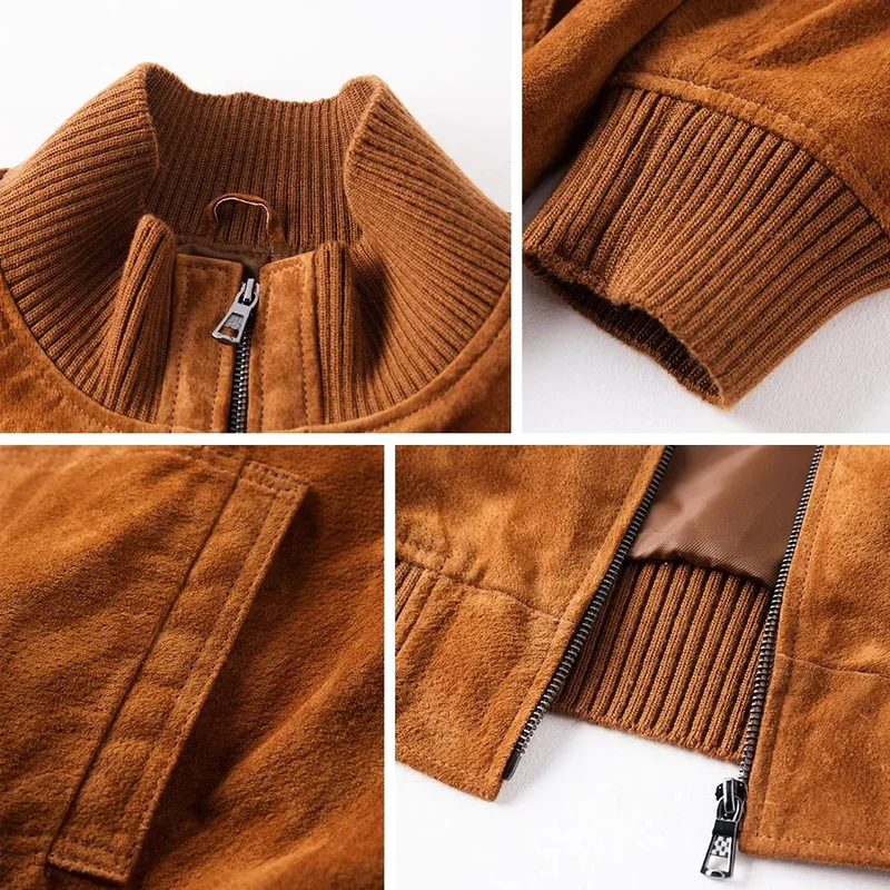 Veste biker homme - Suédé
