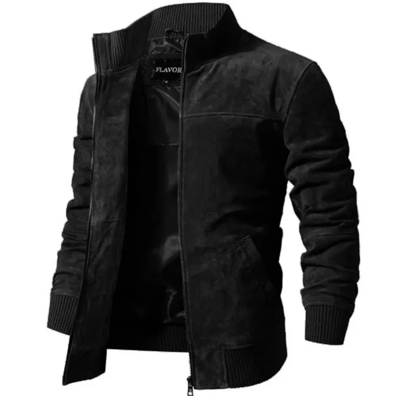 Veste biker homme - Suédé