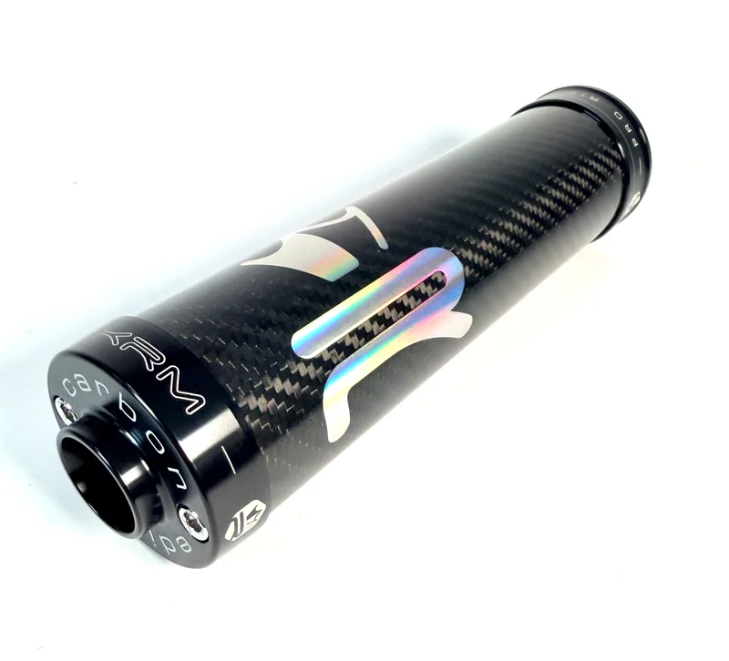 Silencieux KRM Carbone Holographique – Fixation 2 et 3 Trous