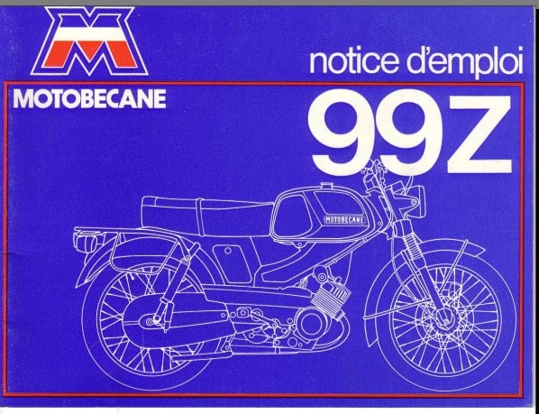 Manuels d'atelier réparation Motobécane 99Z