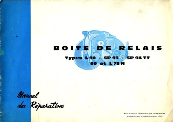 Manuels d'atelier réparation Motobécane 99Z