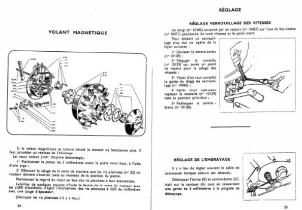 Manuels de réparation Motobécane Mobyscooter 2 et 4 temps