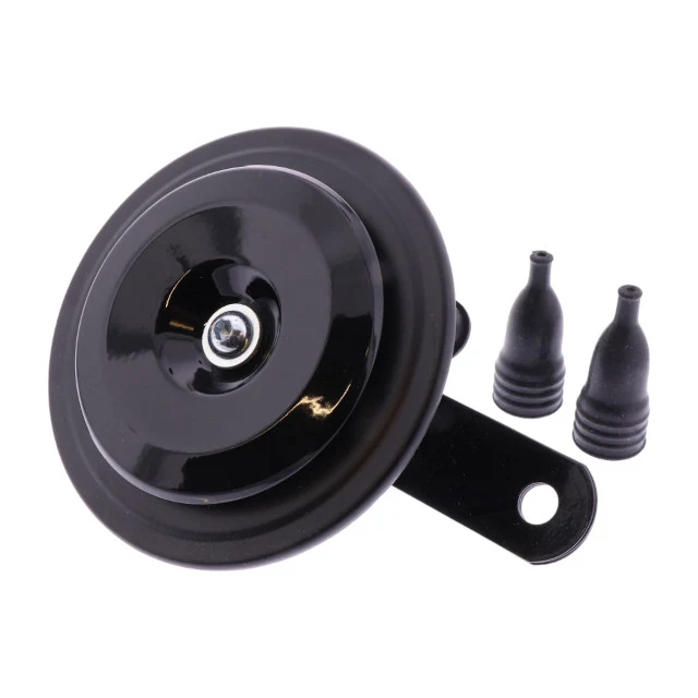 Cláxon 12V corriente continua 96mm - negro