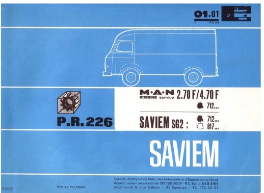 manuels d'atelier réparation Saviem SG2