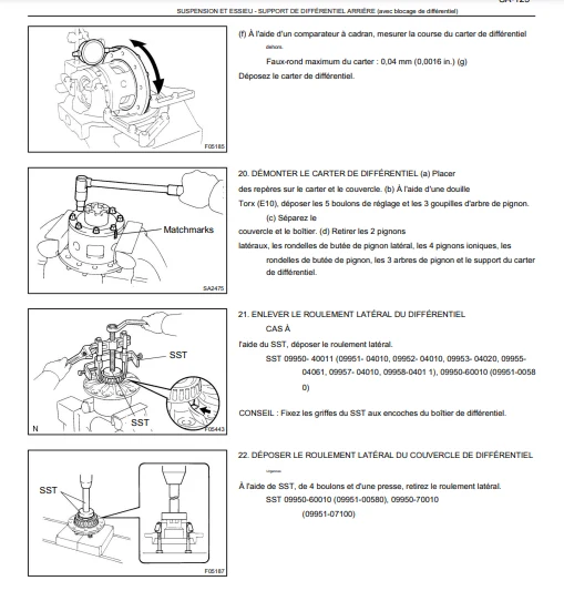 Manuel d'atelier Toyota land cruiser 1998 2007 en français