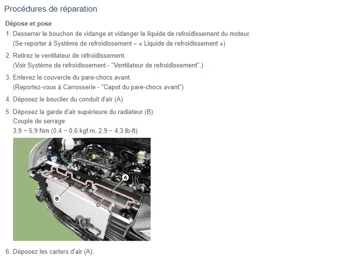 manuel d'atelier Hyundai Tucson 2015 en français