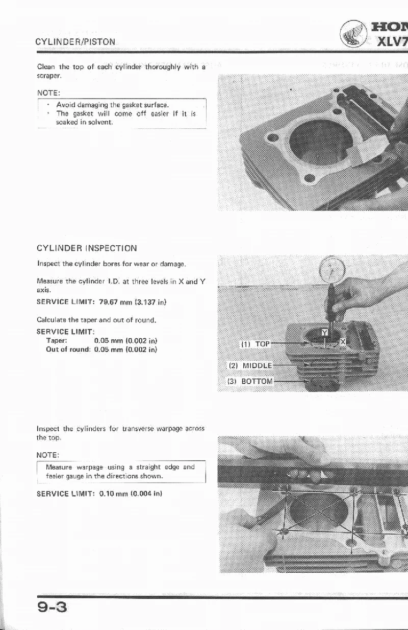 Manuel de réparation Honda 750 XLV