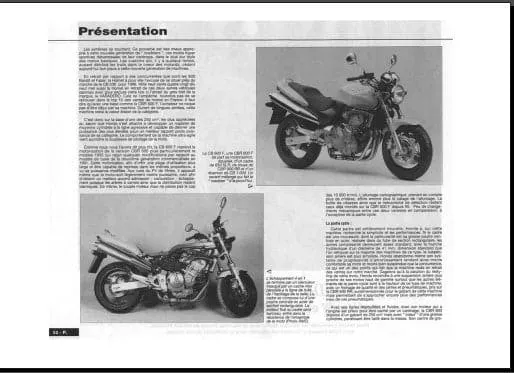 Manuel de réparation Honda 600 Hornet 1998 1999