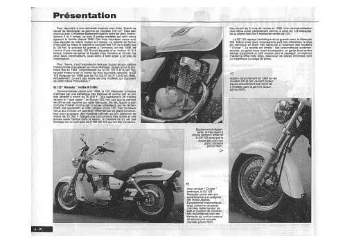 manuel de réparation Suzuki 125 Marauder 1998 1999