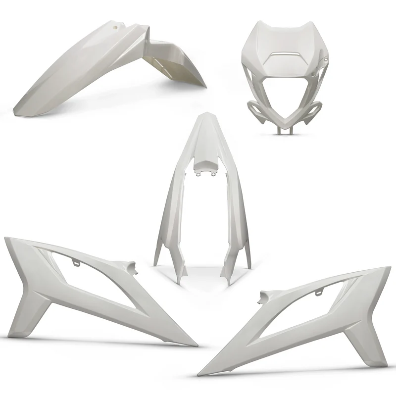 Kit de carenado Beta RR 50 >2021 blanco brillante 5 piezas Allpro