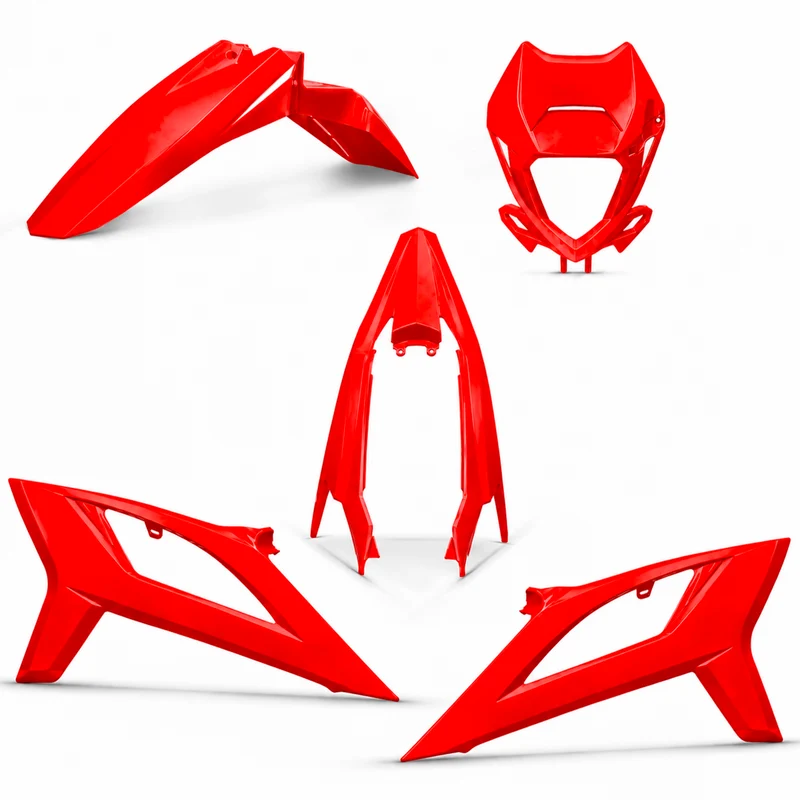 Kit de carenado Beta RR 50 >2021 blanco brillante 5 piezas Allpro