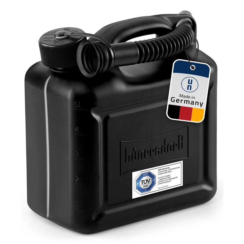 Bidón para gasolina 5 litros - negro