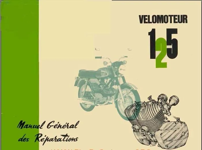 Manuels d'atelier Motobécane 125 LT1 LT2 LT3 et 125 S