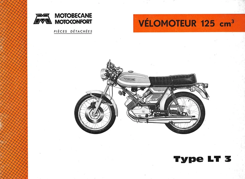 Manuels d'atelier Motobécane 125 LT1 LT2 LT3 et 125 S
