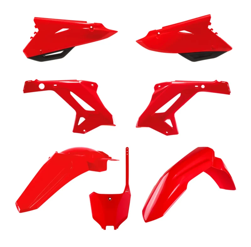 Kit de plásticos restyling Honda CR 125/250 R 02-07 Look 2022 Polisport - rojo