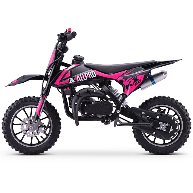 Minimoto KX 50cc AC 2.5cv AllPro - rosa flúor