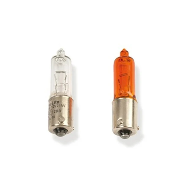 Bombilla de intermitente bayoneta 9 mm 12V 21W Vparts - Naranja