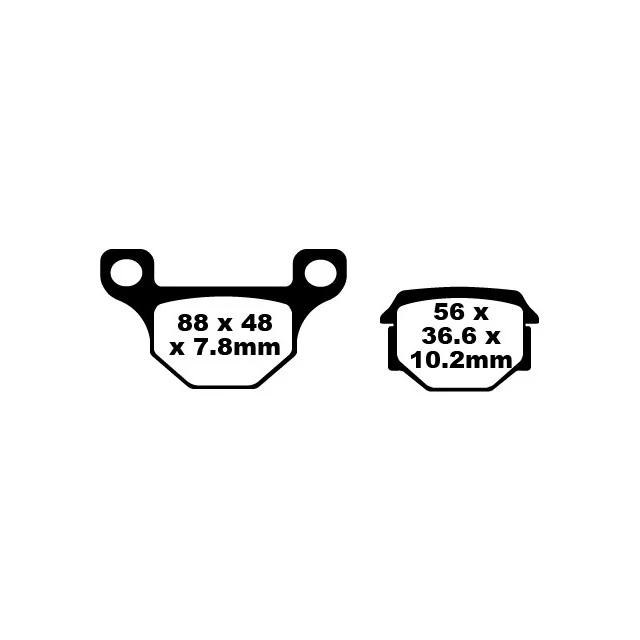 Pastillas de freno delanteras Aprilia RS4 125 / Derbi Senda 125 / Rieju MRT 50 EBC - orgánicas
